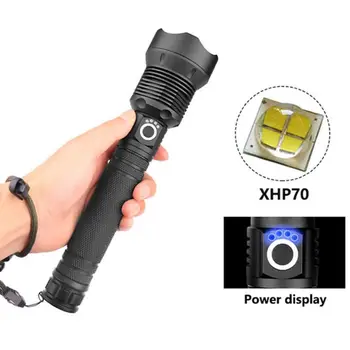 

Telescopic Zoom LED Flashlight 3 Modes USB Rechargeable Outdoor Camping Torch