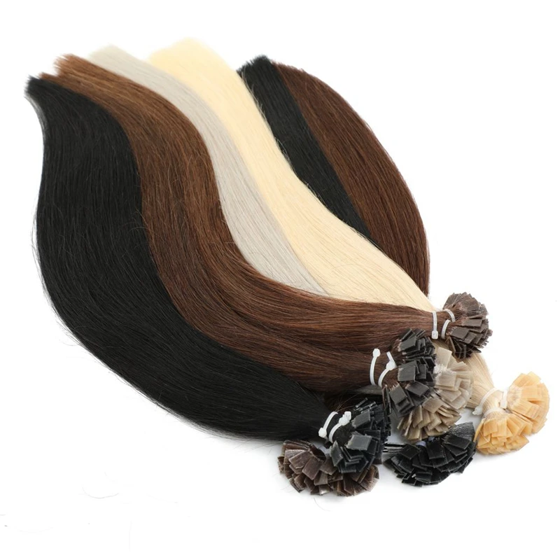 Mrshair Flat Tip Hair Extensions Keratin Human Hair Extension Fusion
