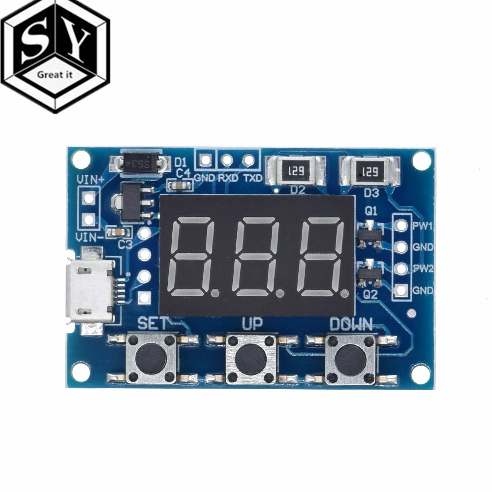 Dual Way Digital LED Duty Cycle Pulse Frequency Board Module  (5)