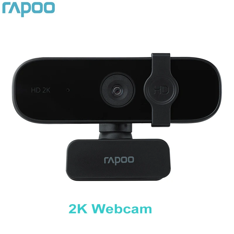 

Новая веб-камера Rapoo C280 2K HD с автофокусом с USB2.0/микрофоном/вращающимися камерами для прямой трансляции видео конференции звонков с крышкой