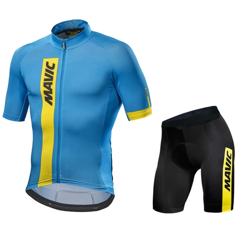 2021 Summer MAVIC Cycling Jersey Short Sleeve Set Maillot Ropa Ciclismo Uniformes Quick-dry Bike Clothing MTB Cycle Clothes