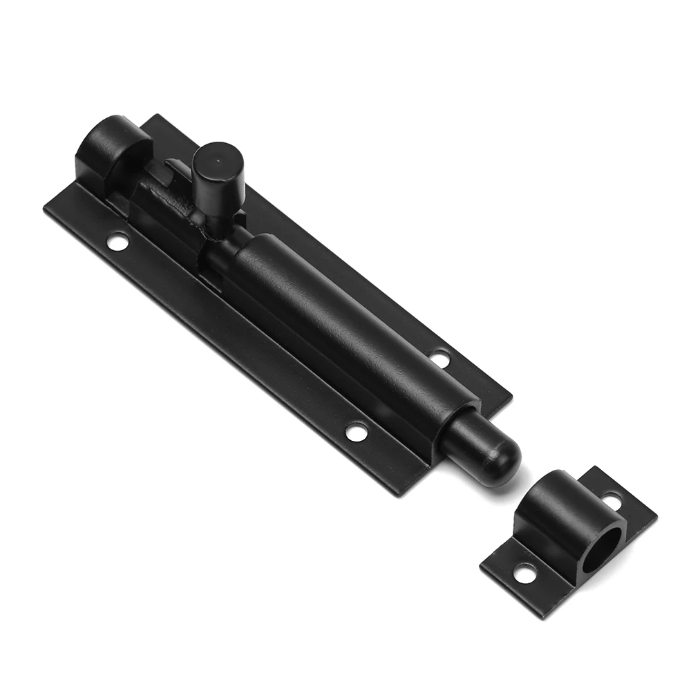 Door Latch Black Silver Barrel Bolt 2/3/4/5/6/8inch Aluminum Alloy For Home Hardware Gate Safety