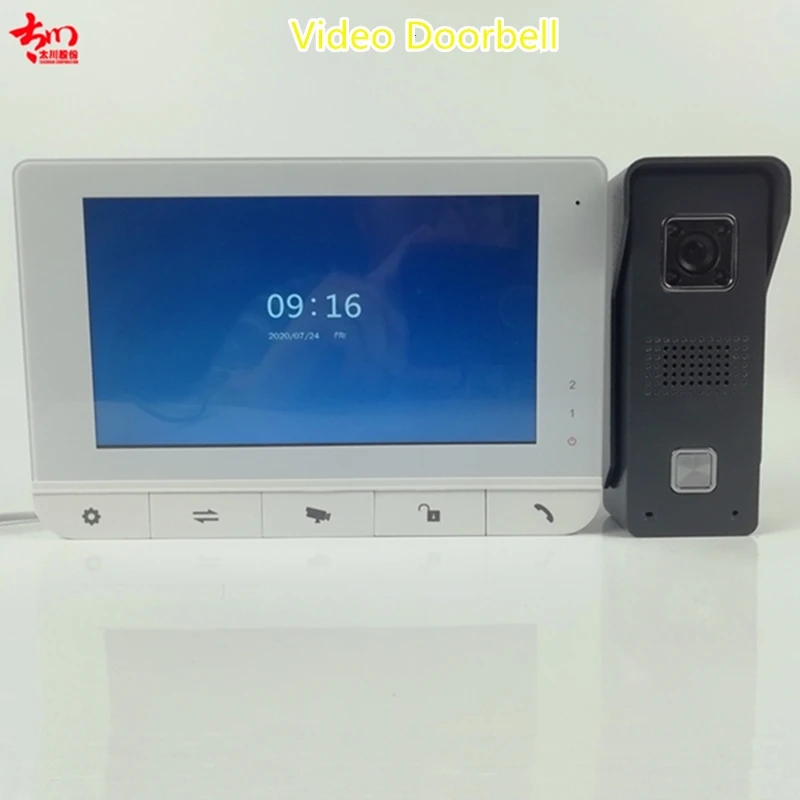 

intercom system video and talking calling monitor 4 wire two way video door phones