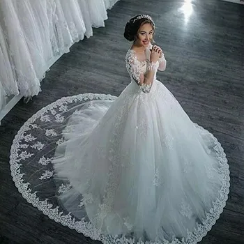 

LPTUTTI Lace Beading New Vintage Plus Size Princess Bridal Marriage Gown Bride Simple Party Events Long Luxury Wedding Dresses