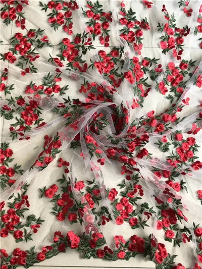 3 Diy Чистая Пряжа вышивка сетка кружева ткани маленький сломанный цветок платье чистая ткань вышитые ткани - Цвет: 3