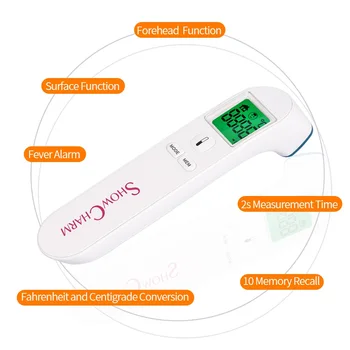 

Digital Infrared Thermometer Baby Fever Thermometer Adult Non-contact Thermometer Forhead Gun LCD Electronic Thermometer