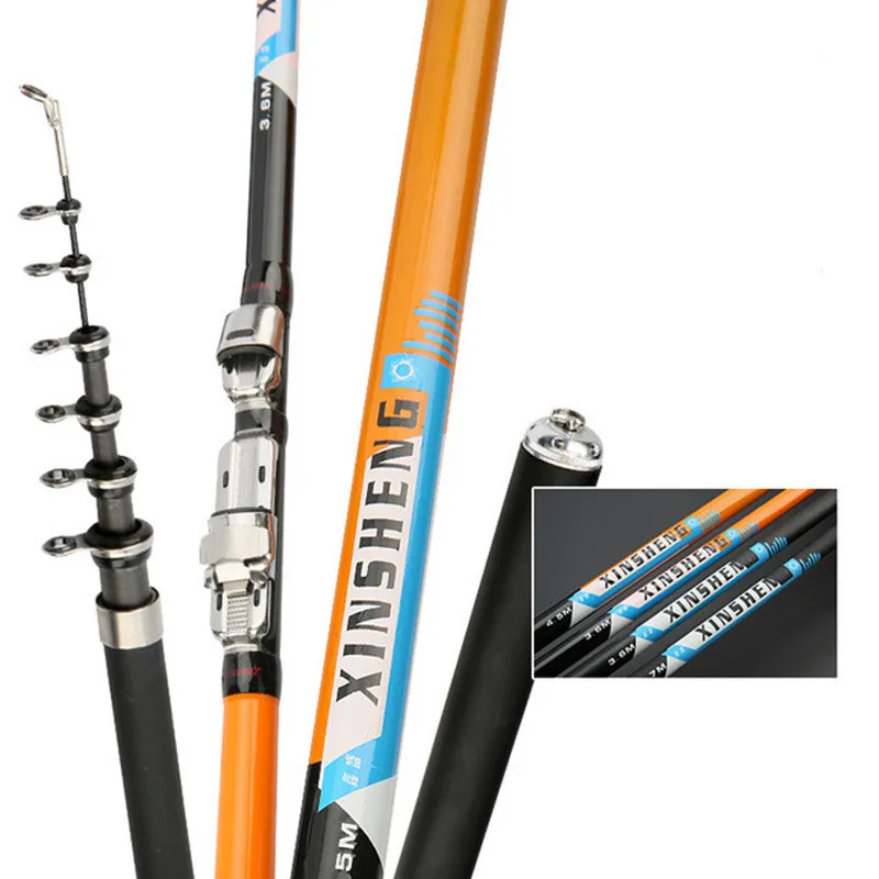rock fishing rod Portable rotary fishing 2.4-6.3M fishing pole High Quality carbon fiber power telescopic travel sea boat rock fishing rod Portable rotary fishing 2.4-6.3M fishing pole High Quality carbon fiber power telescopic travel sea boat