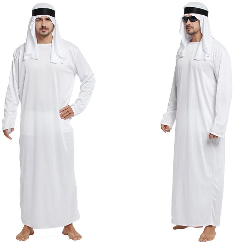 Взрослые мужчины арабские костюм король Принц Дубай одежда для косплея Хэллоуин
