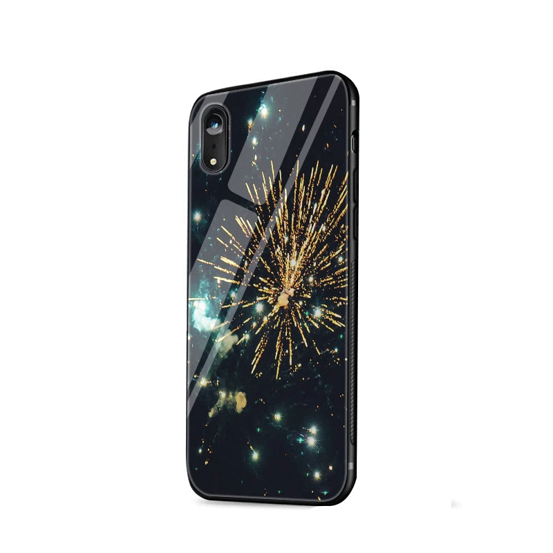Стеклянный чехол для телефона чехол для iPhone 5 5S SE 6 6s 7 8 Plus X XS XR Max защитная оболочка фейерверк - Цвет: G5