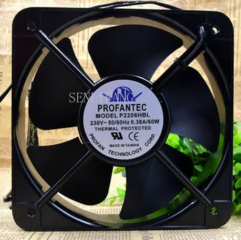 

Free shipping P2206HBL Metal High Temperature Cooling Fan AC 230V 0.38A 60W 20060 20cm 200*200*60mm 2 Wires 50/60HZ