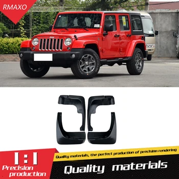 

For Jeep Wranler 2005-2017 Mudflaps Splash Guards Front With color and rear Mud Flap Mudguards Fender Modified special