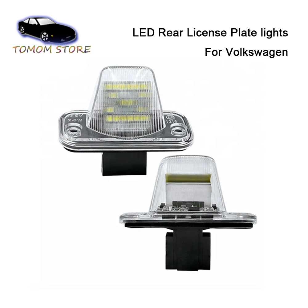 

LED Canbus Car License plate lamp lights for VW T4 Transporter Caravelle MK4 Multivan Jetta Passat B5 B6 Combi Eurova