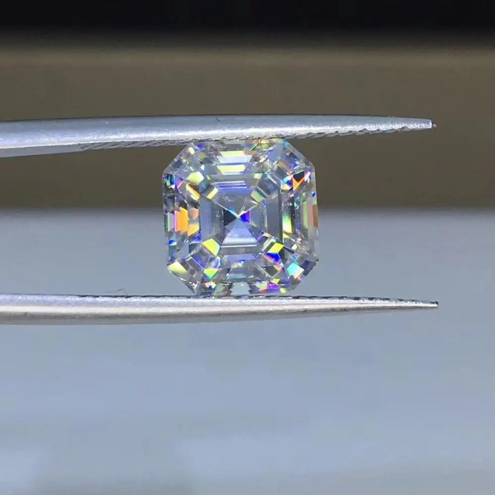 

Poetry Of Jew Store Asscher Moissanite 2.00ct D VVS barestone custom Moissanite ring Pendants for naked diamond