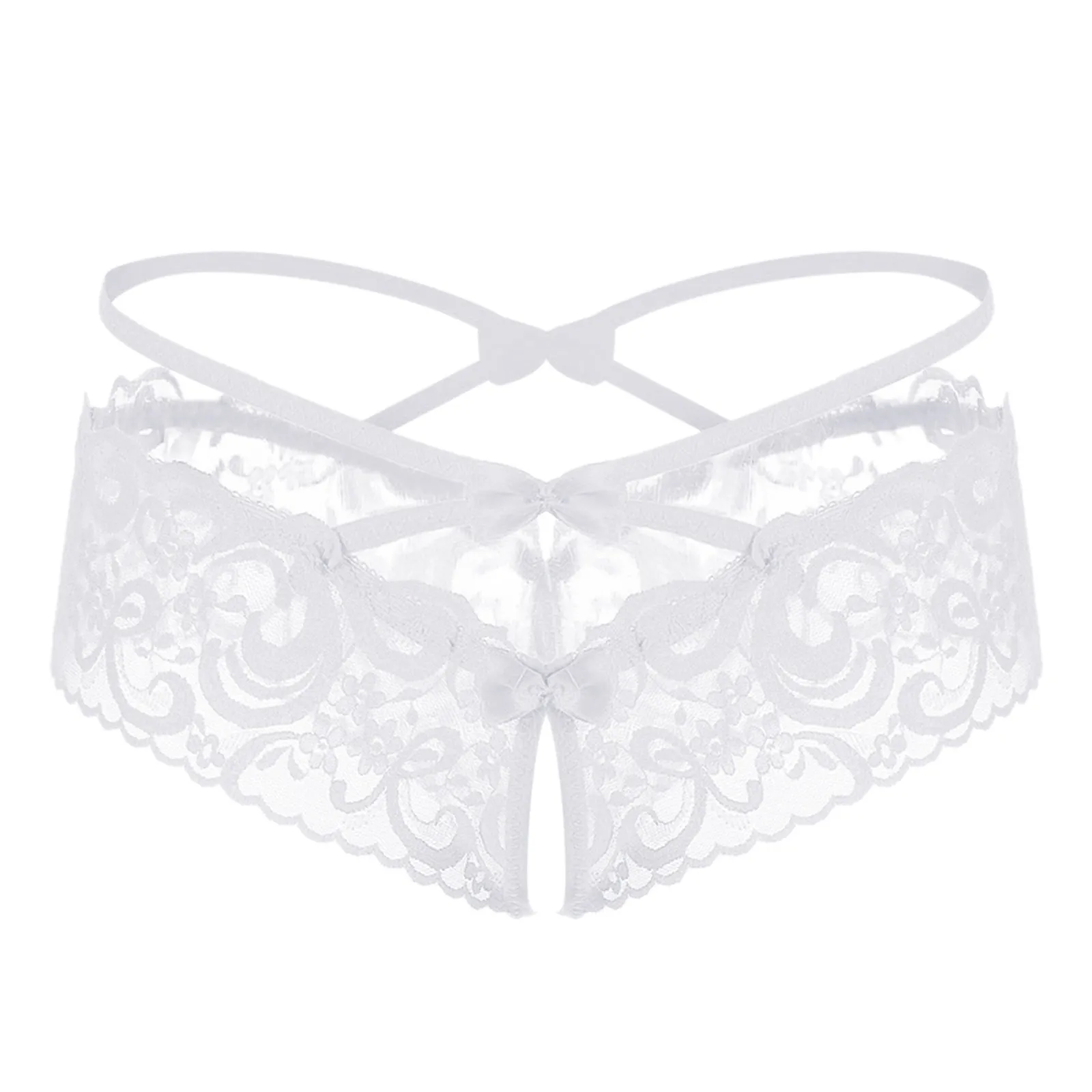 Open Crotch Panties for Women Cross Bandage Thong G-Strings Ladies Briefs Underwear Lingerie Panties for Sex Culotte Femme трусы