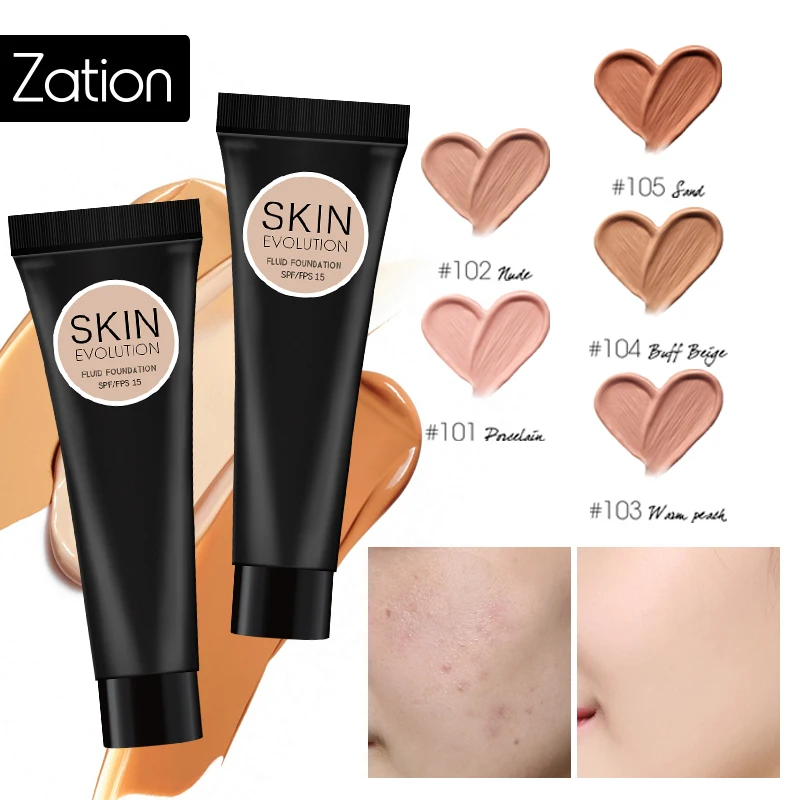 

Zation 5 Colors Base Makeup Cover Face Foundation Concealer Contour Cover Face Professional Primer Cosmetic