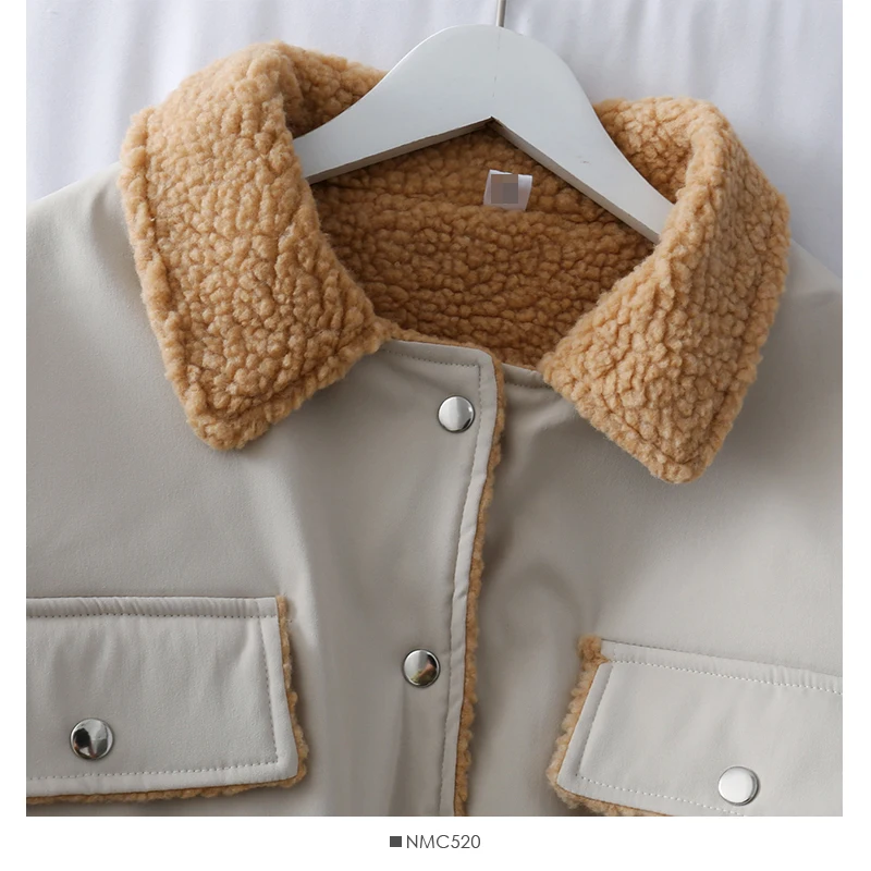 Mooirue Winter Women Lamb Cashmere Jackets With Sashes Patchwork Pockets Vintage Streetwear Koren Style Long Cardigan Coats