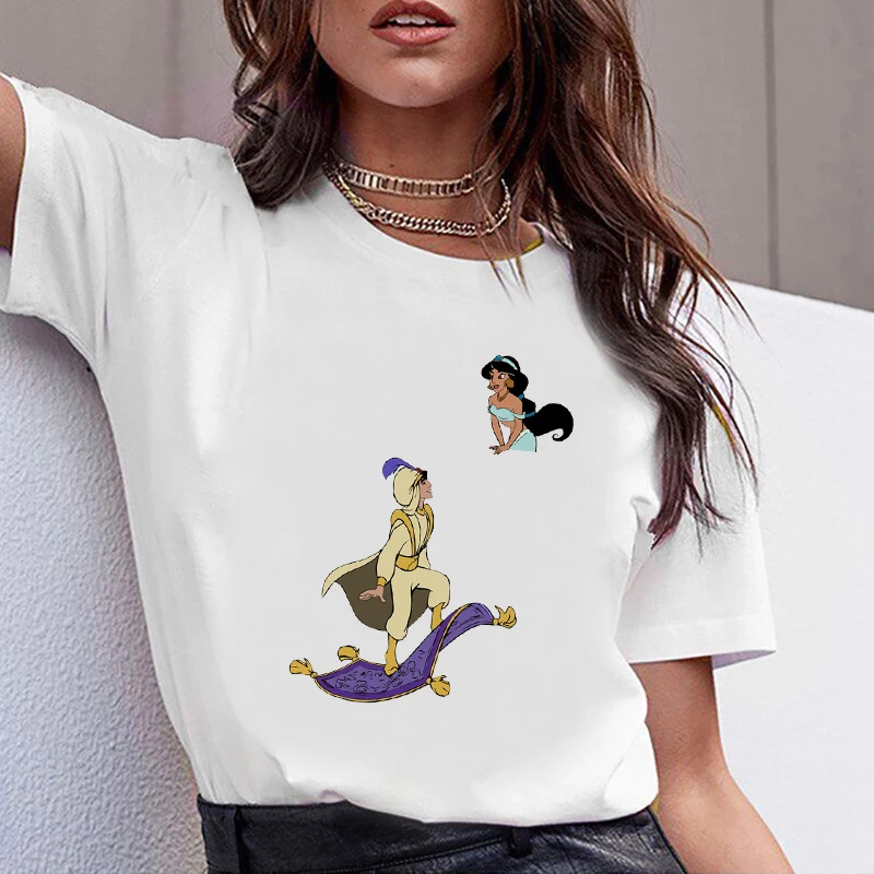 Женская футболка с графикой, лето, принцесса, Vogue, Harajuku, женская футболка, забавные корейские топы, Kawaii, уличная одежда, Camiseta Mujer, футболка
