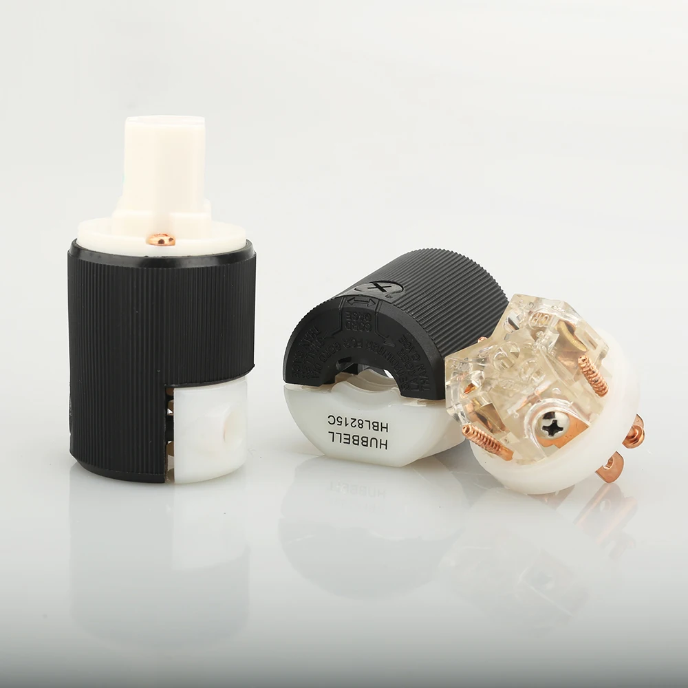 HIFI HUBBELL 8215C красная медь США Разъем питания+ IEC разъем для кабеля питания 2 пары