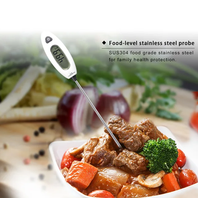 Kiváló Minőségű Húshőmérő Konyha Digitális Főzési Élelmiszer Szonda Elektronikus Bbq Szerszámok Hőmérsékletmérő Akkumulátorral - Image 2