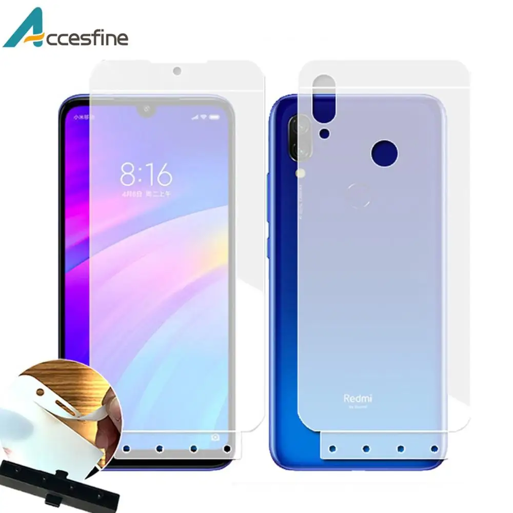 2 шт. передняя и задняя 6D Защитная пленка для экрана Гидрогелевая Xiaomi Mi 9 8 SE Lite Mix 2S 3