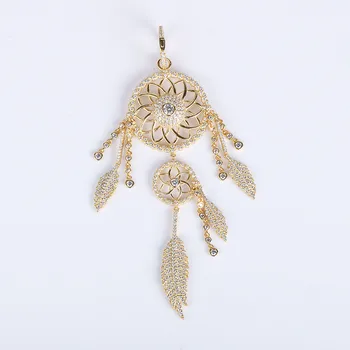

TIF APN 925 Sterling Silver Stud Earrings, Single Gold Dream Catcher, Creative Simple Fashion Elegant Ladies Jewelry