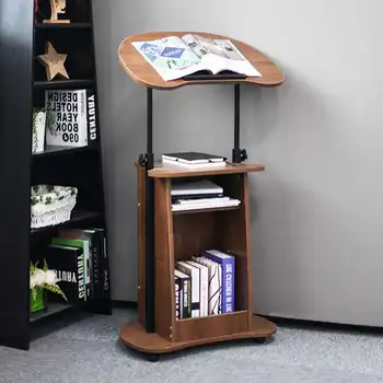 

Computer Table 115-85CM Adjustable Laptop Desk Rotate Laptop Bed Table Standing Desk Speech Desk Classroom platform table