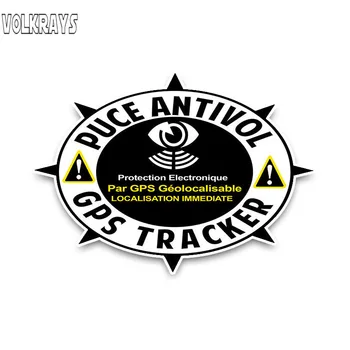 

Vilkrays Personality Car Sticker Puce Antivol GPS Tracker Active Noticeable Accessories Reflective Waterproof PVC Decal,8cm*11cm