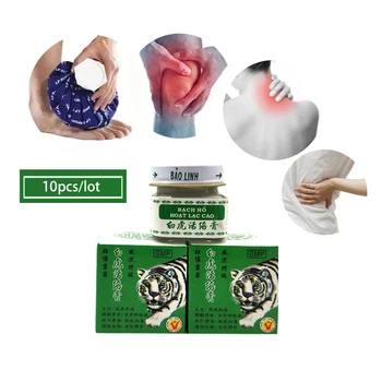 

10Pcs/Lot Vietnam White Tiger Balm For Headache Toothache Patch Cream Body Neck Massager Meridians Stress Pain Relief Cream