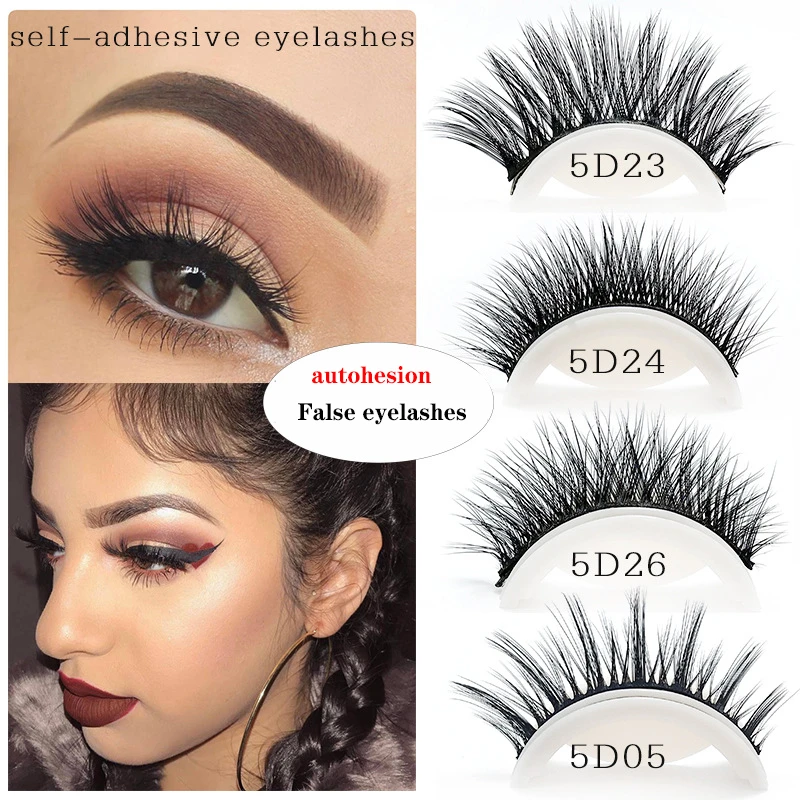 Makeup Eyelashes 5d Mink Lashes Fluffy Soft Wispy Natural Cross Eyelash Extension Reusable Lashes False Eyelashes Makeup Sets False Eyelashes Aliexpress