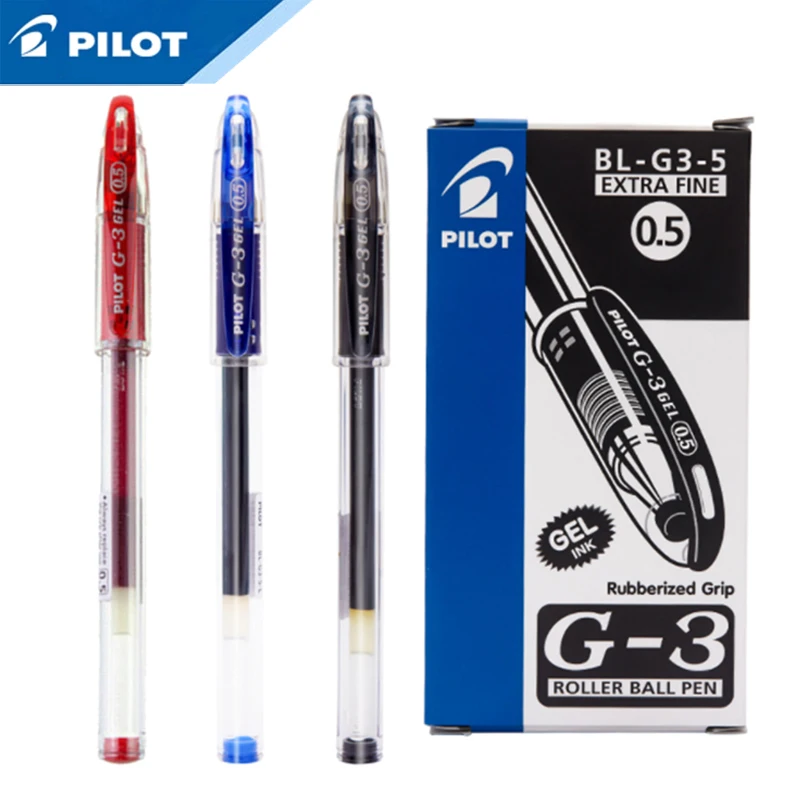 12Pcs PILOT G-3 Gel Pen 0.38mm Bullet Business Signature Office Book Writing Quick-Dry Color Rich Smooth | Канцтовары для офиса и