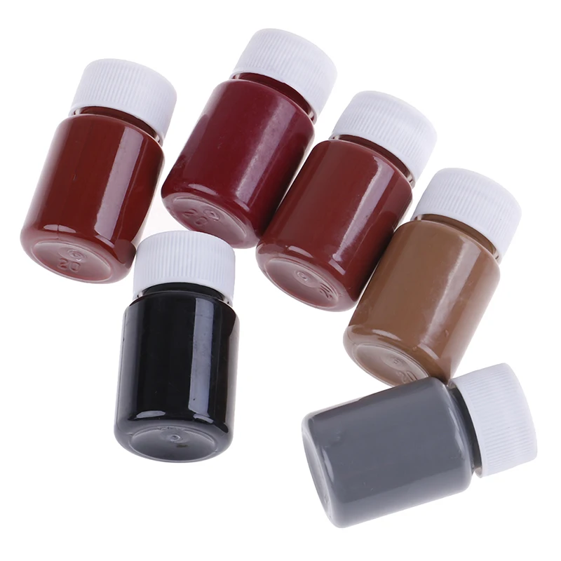20ML Colors Leather Paint Set DIY Leather Edge Paint Edge Oil Dye Highlights Professional Watercolor Paint Liquid Art Supplies afbeelding