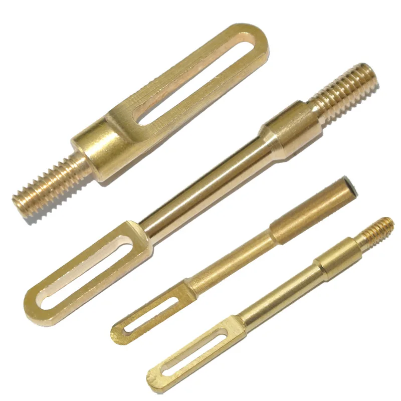 1pc/lot .22cal-12ga Solid Brass Slot Tips Loop Gun Clean Patch Puller Patch Holder
