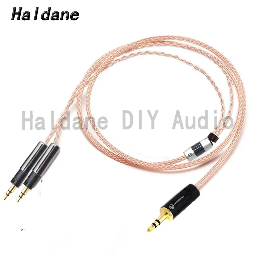 Haldane HIFI DIY 7n Single Crystal Copper Headphone Upgrade Replacement Cable for ATH R70X R70X Headphones