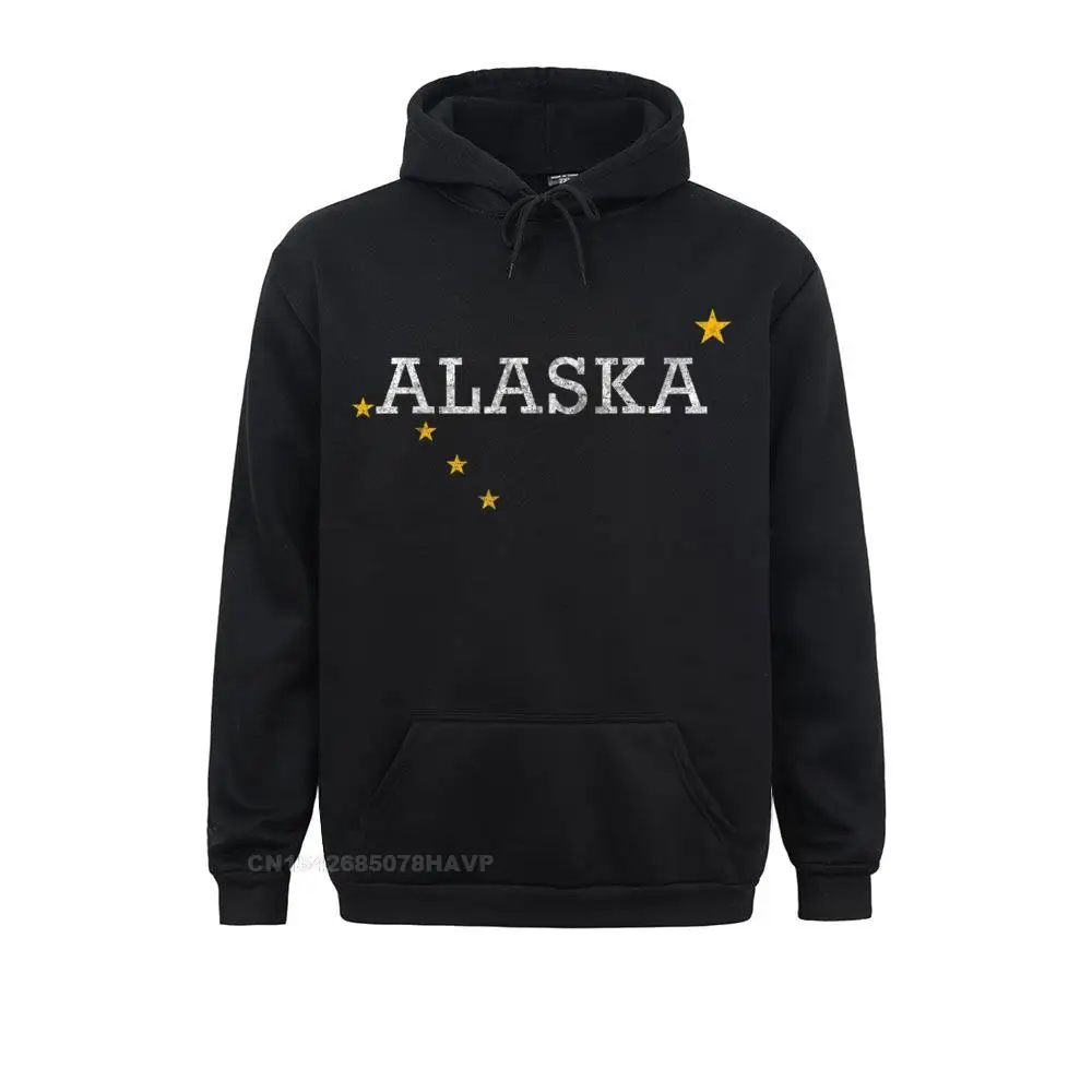Gift Alaska Flag Shirt Distressed State Souvenir Gift__A10666 Male Sweatshirts Company Summer Long Sleeve Hoodies  Clothes Alaska Flag Shirt Distressed State Souvenir Gift__A10666black