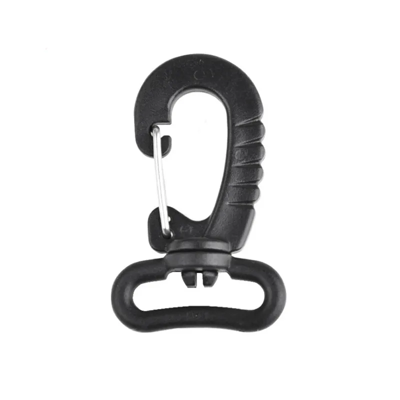 

10pcs 360 Rotation Tactical D-ring Clips Webbing Locking for Backpack Carabiner Sternum Strap Swivel Buckle Hooks EDC Gear