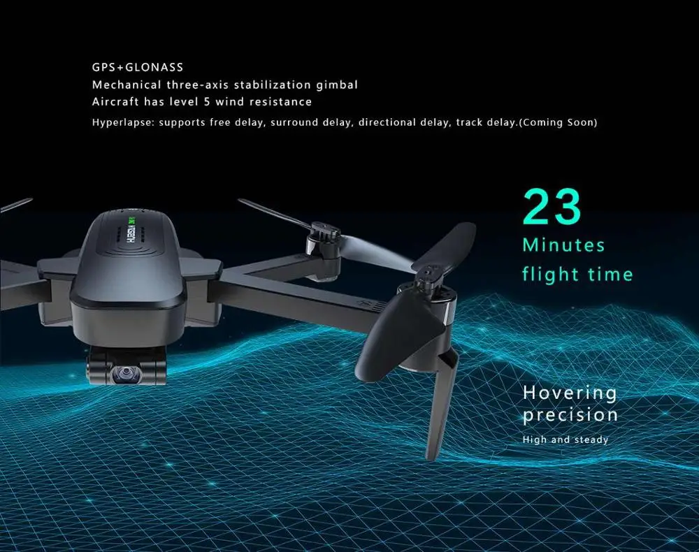 Hubsan ZINO PRO gps 5G Wi-Fi 4 км с видом от первого лица в формате 4K UHD, Камера 3-осевому гидростабилизатору RC Дрон Квадрокоптер RTF