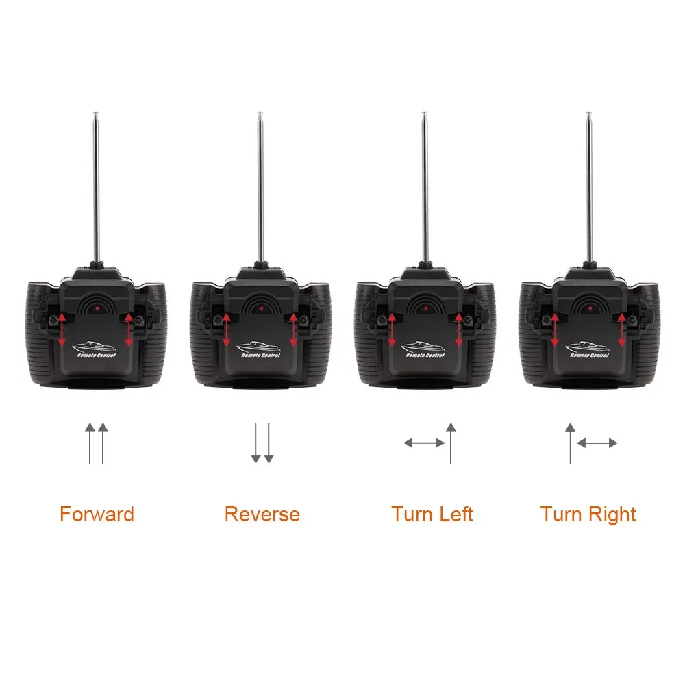 HEYUAN 802 Portable Micro RC Racing Boat Remote Control Speedboat Boy Gift Kid Toy