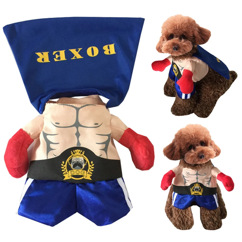 Костюмы для собак, кошек, боксеров, костюм для косплея, забавная одежда для домашних животных, Рождественская форма на Хэллоуин, одежда для щенков, собак, кошек, SP99