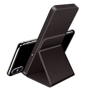 

Foldable Wireless Cell Phone Charger Portable PU Leather Phone Holder Smartphone Bracket New Arrival