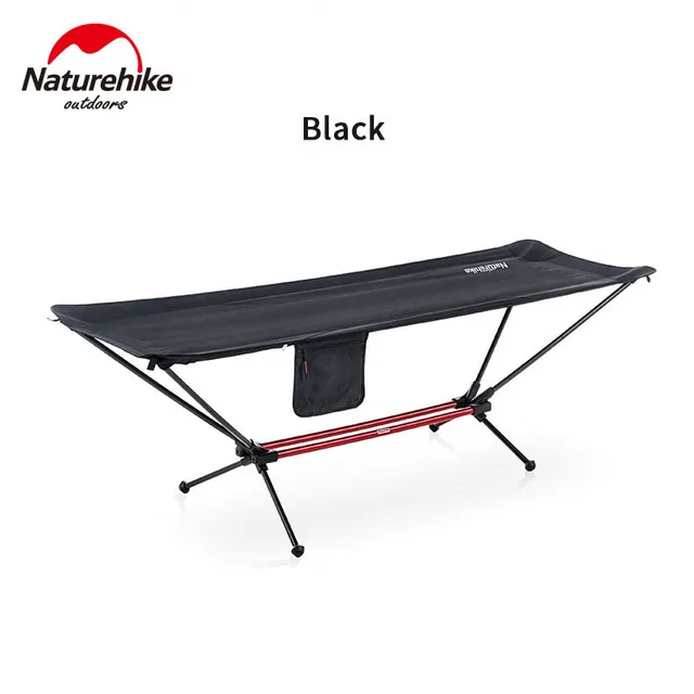 Naturehike Camping Bed Outdoor Camping Folding Single Folding Bed Aluminum  Alloy Bracket Stable Camp Bed Office Lunch Bed
