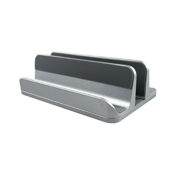

Aluminum Vertical Laptop Stand Storage Bracket Holder with Adjustable Dock