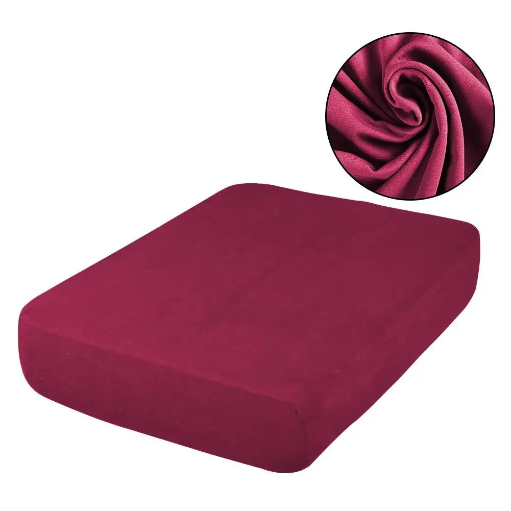 Burgundy One seat Водонепроницаемый чехол для сидений, эластичный чехол для дивана, чехлы для диванов, простая четырехсторонняя эластичная шелковая ткань для защиты дивана - Цвет: Burgundy One seat