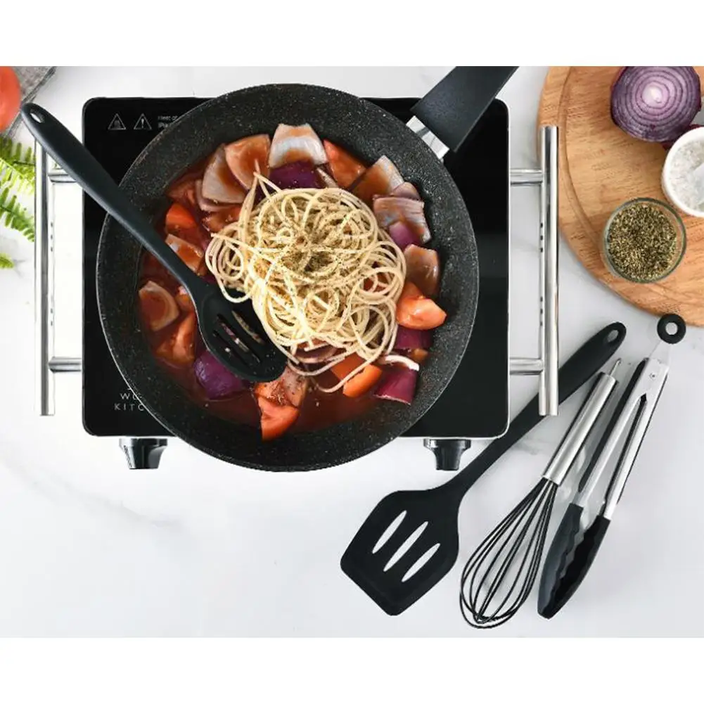 DishyKooker 11 шт./компл. силиконовые столовые приборы для хранения набор ведер для Кухня Пособия по кулинарии инструменты