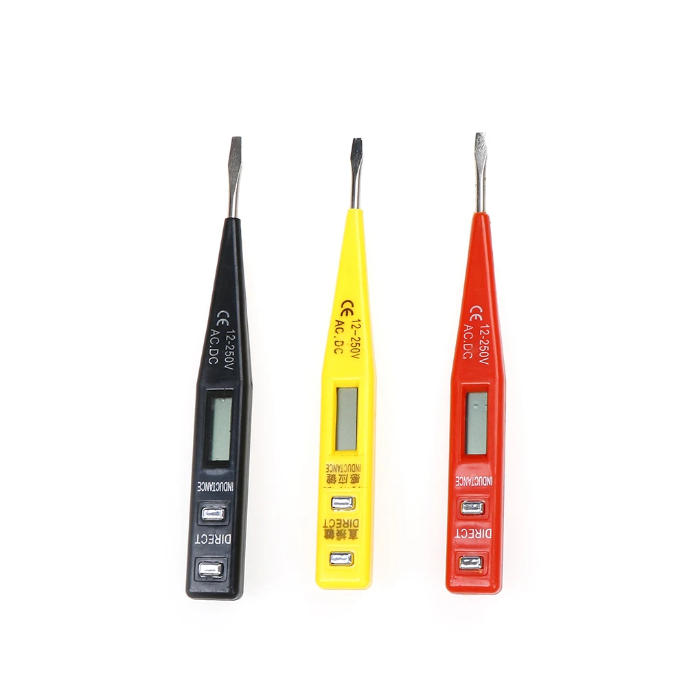 1Piece Digital Test Pencil Multifunction AC DC 12-240V Multi-Sensor Electrical LCD Display Voltage Detector Pen Randowcolor | Инструменты