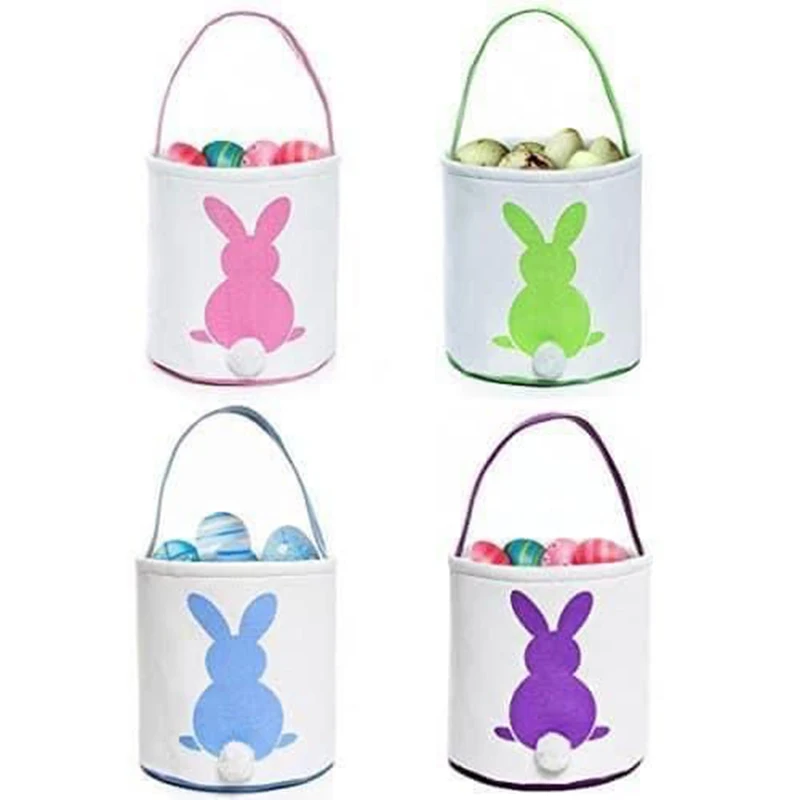 40pcs/Lot Wholesale Easter Baskets Bunny Buckets Kid Gift with Diverse