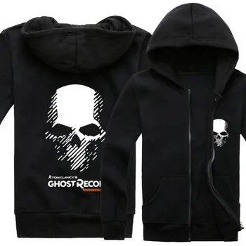 

High Quality GHOST RECON costumes New game hoodies zip-up hoodied MEN Autumn Winter coat
