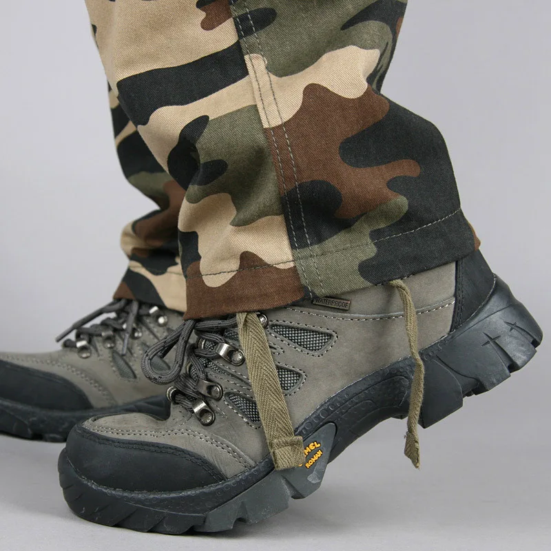 tan cargo pants Men's Camouflage Camo Cargo Pants Casual Multi-pockets Baggy Combat Long Trousers Overall Military Tactical Pants Plus size 44 black cargo pants mens