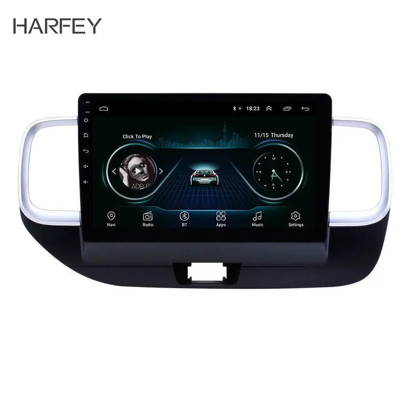 Harfey 10 1 &quotAndroid 9 gps радио для 2019 hyundai Venue RHD с HD сенсорным экраном Поддержка Carplay Mirror