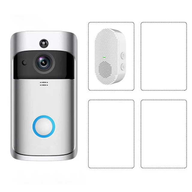 screen intercom EKEN V5 Smart Video WIFI Doorbell Camera 720P Visual Call Intercom Door Bell Infrared Night Vision Remote Record Home Security indoor monitor Door Intercom Systems