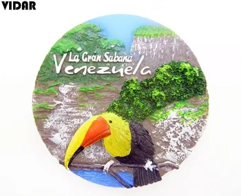 

VIDAR Venezuela World Tourism Commemorative Resin Fridge Magnet Creative Fridge Magnet Collection Genuine Grade A